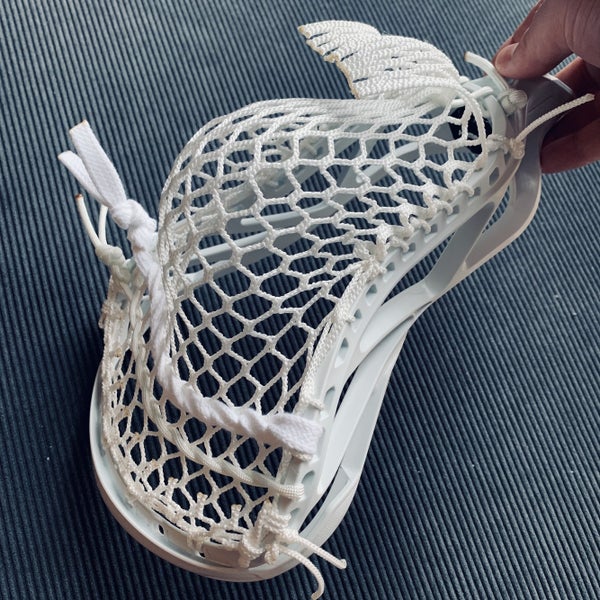 NEW STX Hammer Omega w/ G3 Ultralight Mesh - White Defense Lacrosse Head