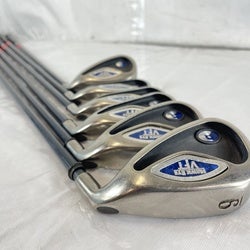 Used Callaway Hawk Eye Vft 3i-pw Firm Flex Graphite Shaft Iron Set (missing 5 And 6)