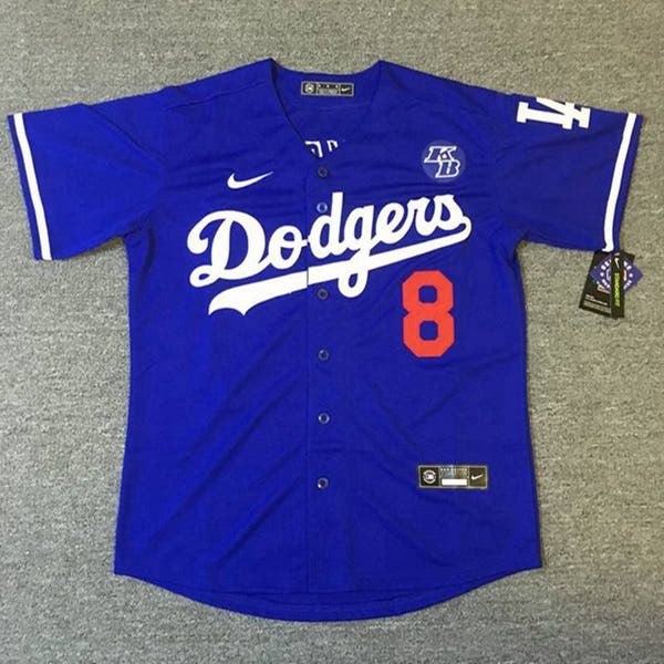 Men's Los Angeles Dodgers Kobe Bryant 8 +24 Baseball jersey
