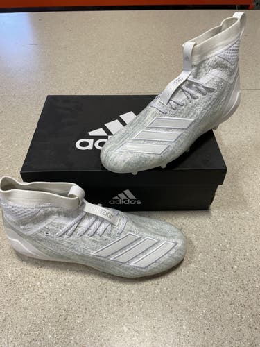 White Men's Molded Cleats Adidas Cleats