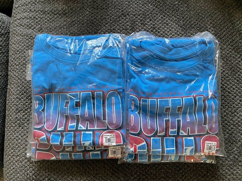 Buffalo Bills NFL Bold Font T-Shirt Junk Food Brand Powder Blue