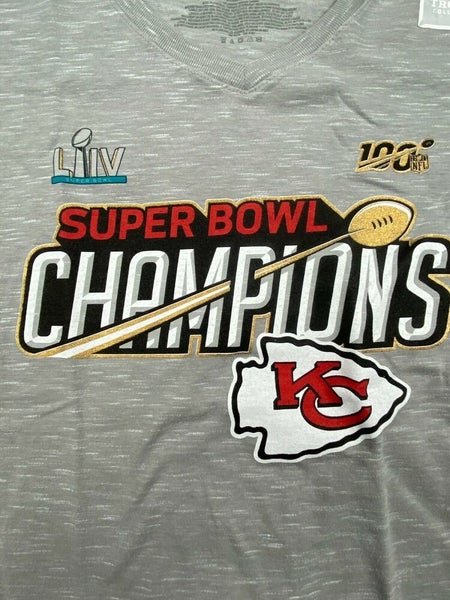 11202 Womens KANSAS CITY CHIEFS V-Neck PLUS SIZE Super Bowl LIV CHAMPIONS  Shirt