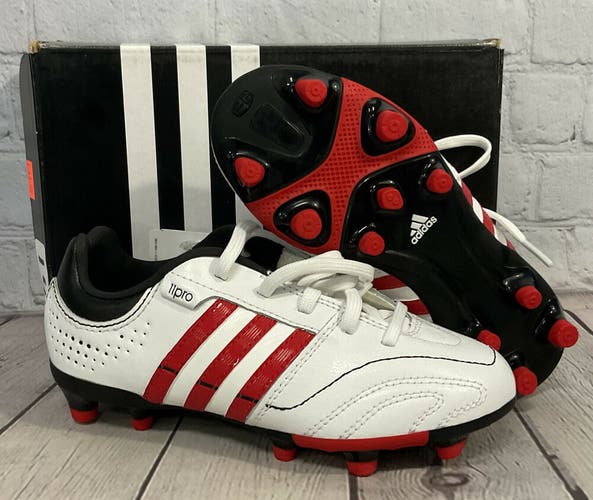 NEW Adidas Kids 11Nova TRX FG J Low Cut Soccer Cleats Size 13.5K Red White Black