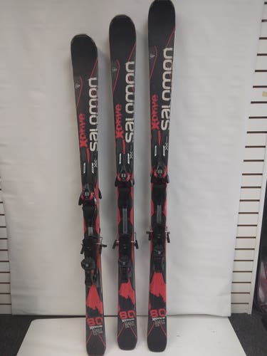Skis 163 Used Salomon All Mountain With Bindings Max Din 10