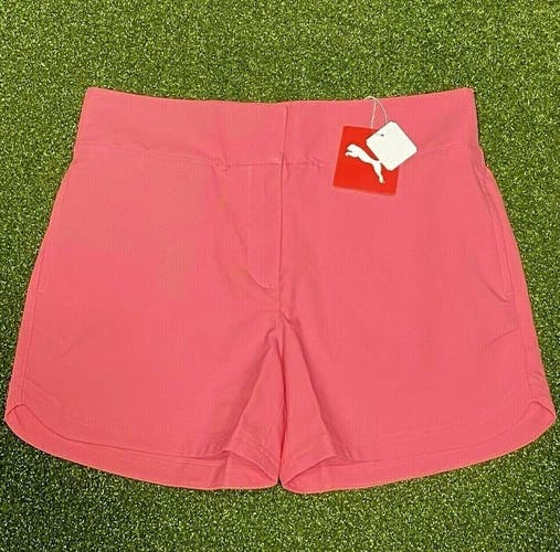 PUMA Golf 2022 Women's Bahama Short Shorts Rapture Rose Size Small S New #43235