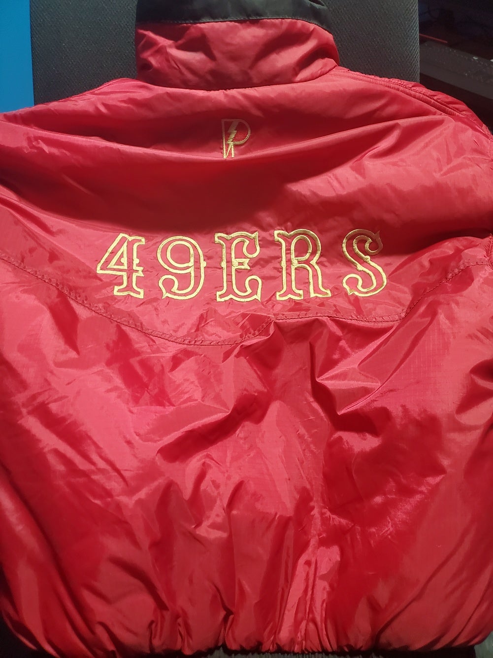 Reversible San Francisco 49ers Men's Large Pro Player Puffer Coat