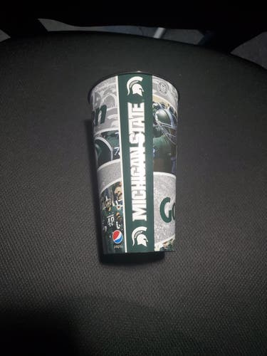 Never Used 32 oz. Michigan State University Football Cups