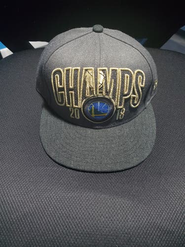 Gray Golden State Warriors 2018 NBA Champs New Era Snapback Hat