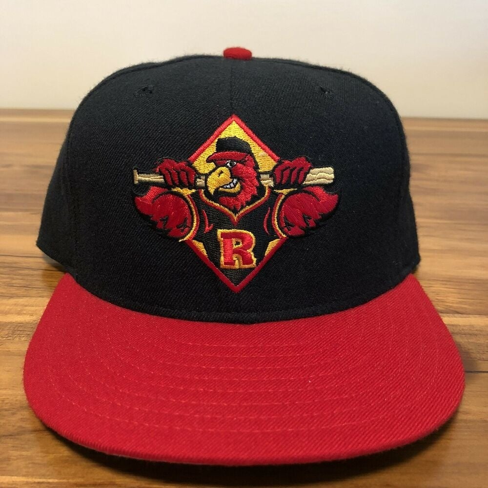 Rochester Red Wings Hat Baseball Cap Fitted 7 1/2 New Era Vintage MiLB Rare  USA