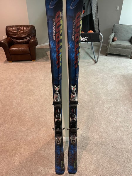 Men's Nordica Hot Rod All Mountain Skis 170 With Marker XBI