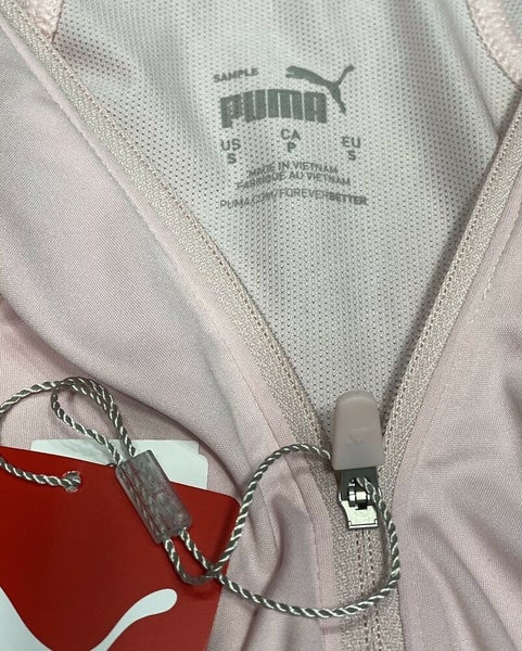 PUMA Women's 2022 Shine 1/4 Zip Pullover Chalk Pink Ladies Small S New #43235