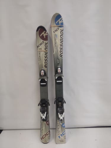 Skis 100 Used Kid's Rossignol Edge All Mountain With Bindings