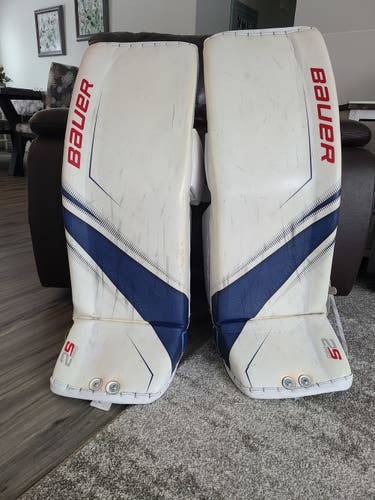 Bauer Vapor 2X Pro 36" (XL) Goalie Leg Pads (dressed as 2S Pro) Oil Kings Pro Stock