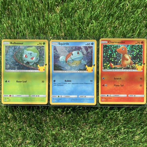 Pokemon Cards Collectibles Kanto Region Squirtle Charmander Bulbasaur Collectibles vtg 90’s