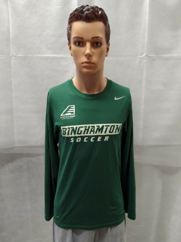 Team Issued Binghamton Bearcats Soccer Nike Long Sleeve Shirt S NCAA