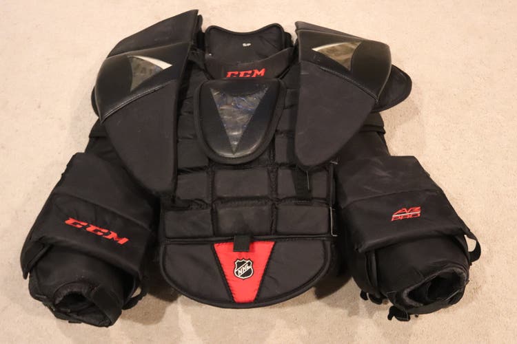 CCM AB Pro Ice Hockey Goalie Chest Protector - Senior Small