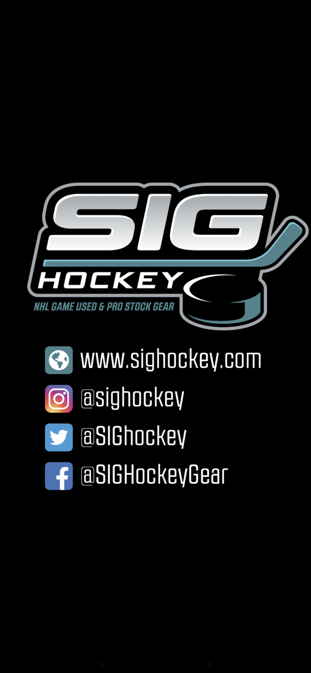 SIG Hockey Equipment - NHL Game Used & Pro Stock Gear