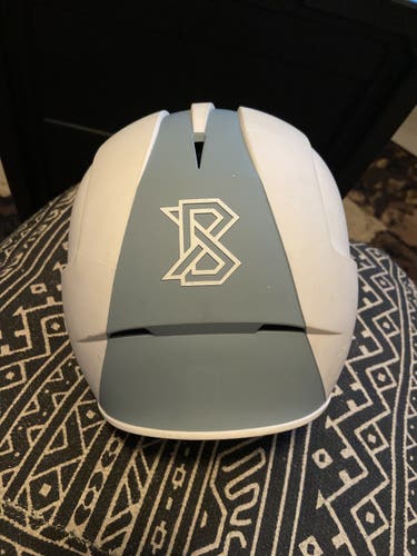 Nike Batting Helmet White & Grey Size 7 3/4