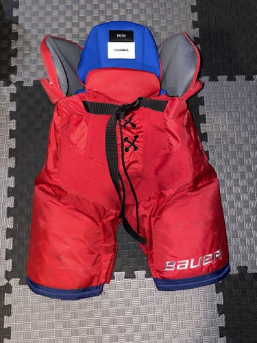 Columbus Blue Jackets NHL Pro Stock Bauer Nexus Hockey Pants Size Medium