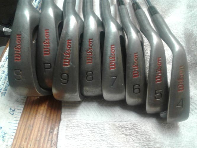 Wilson 1200 Ge 4i-9i, PW and SW Golf Iron Set (8 Clubs) - Steel Shafts