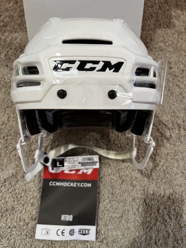 CCM Tacks 910 Helmet Pro Stock Large White