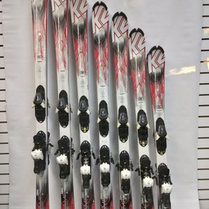 Skis 136 Used K2 All Mountain AMP Strike With Bindings Max Din 10