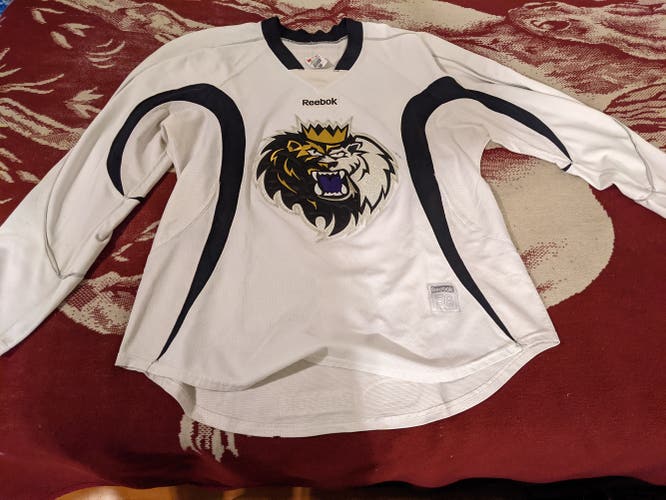 Manchester Monarchs Used Reebok Pro Stock White Jersey Size 56