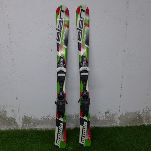 Used Elan Formula 110cm All Mountain Skis With Bindings