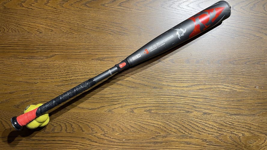 Bat Used BBCOR Certified 2021 DeMarini Hybrid Voodoo (-3) 28 oz 31"
