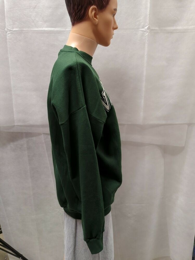 deadmansupplyco Vintage Football - New York Jets (White Jets Wordmark) Crewneck Sweatshirt