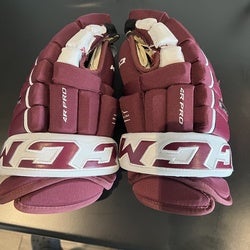 Gloves New CCM Tacks 4 Roll Pro 14" Maroon