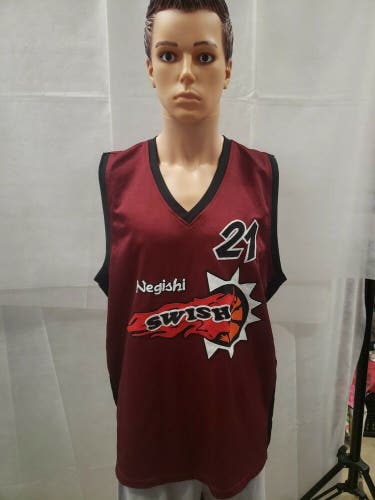 Rare Game Used Negishi Swish Basketball Jersey