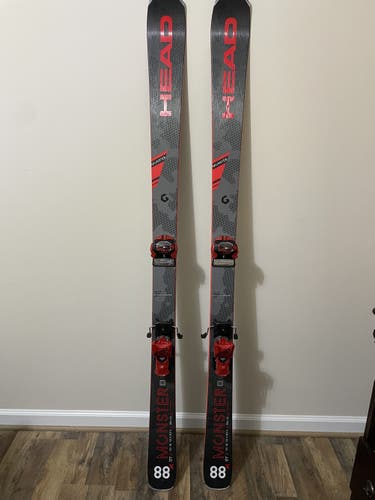 HEAD Monster 88 X 177, W/Tyrolia Attack2 13 GW Bindings