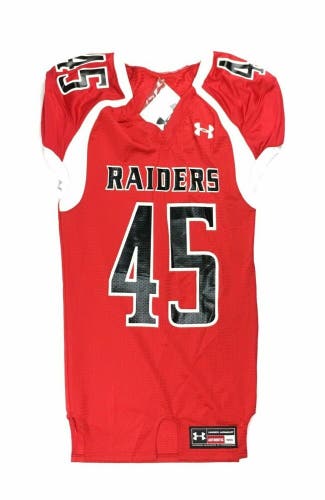 Under Armour Raiders Crusher Football Training Jersey Men's Large Red White