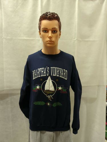 Vintage Martha's Vineyard Crewneck Sweater M Tultex