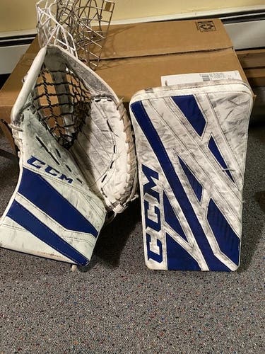 Used Regular CCM Extreme flex 4.9 Blocker and flex 3.9 Glove