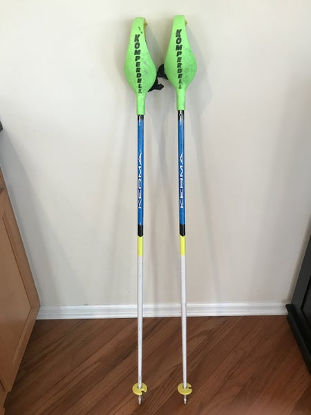 Kerma Ski Poles Used 50in (125cm) Racing with SL Hand Guards