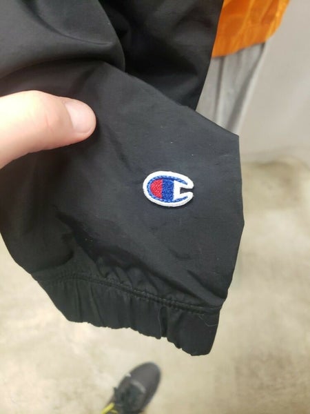 NWT Champion Full Zip Windbreaker M Spicy Orange