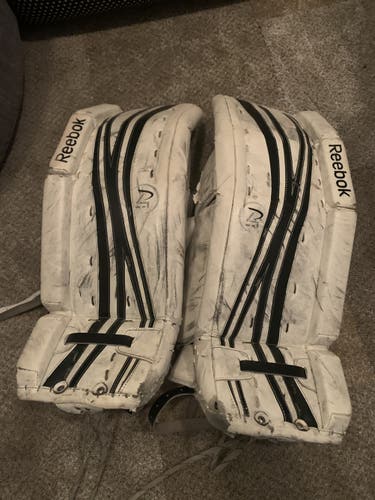 Goalie Leg Pads Used 28" Reebok Premier 4 14K