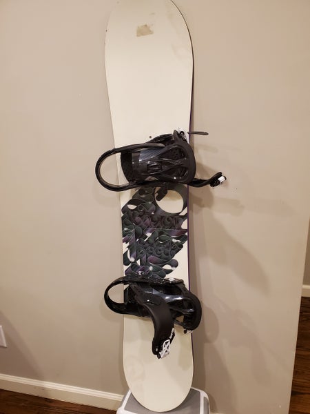 Snowboard Used Unisex Burton Feelgood Freestyle With Bindings Medium Flex