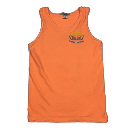 Ron Jon Surf Shop Panama City Beach Tank Top Muscle Shirt Coral Orange Sz Small
