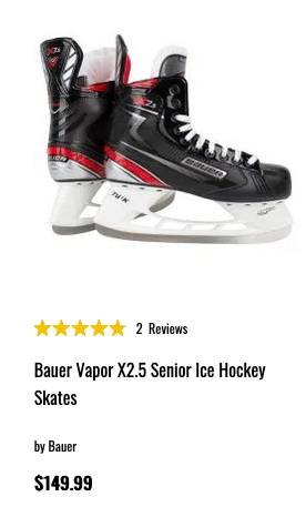 Hockey Skates Senior Used Bauer Vapor X2.5 Regular Width Size 10