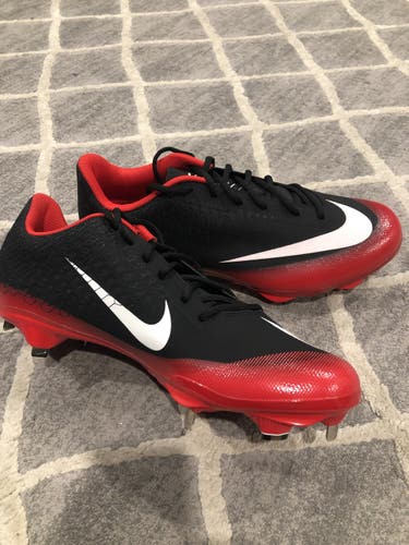 Black and Red New Size 12 (Women's 13) Metal Nike vapor