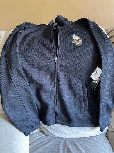 New NFL Minnesota Vikings Navy Blue Large Coat/Jacket