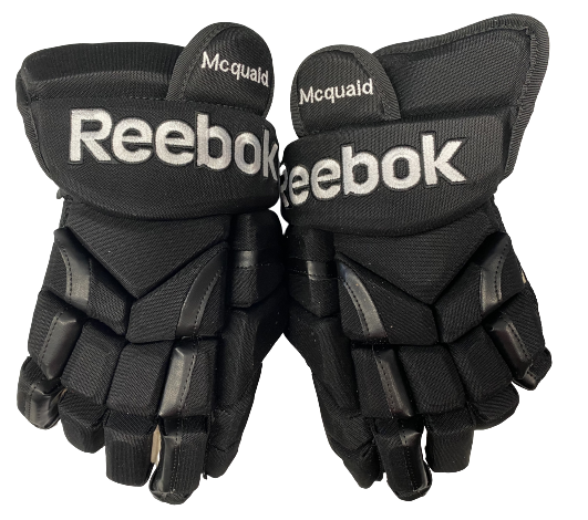 Reebok 10KN Pro Stock Custom Hockey Gloves 15" Bruins Mcquaid (8327)