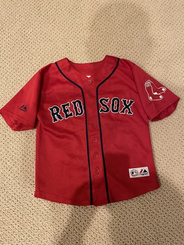 Youth Size 8 - Boston Red Sox Jersey - Dustin Pedroia #15 - MINT