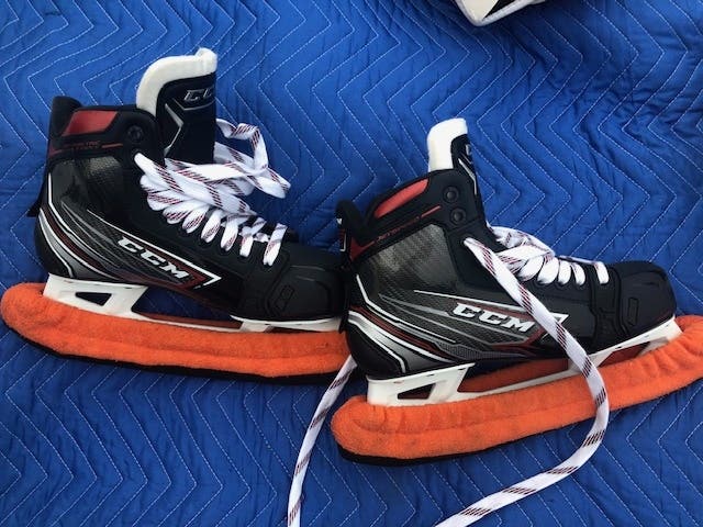 Like New Hockey Goalie Skates Senior Used CCM Jetspeed FT460 Regular Width Size 7, high-end insoles