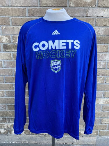 Adidas Utica Comets Long Sleeve Blue Training Shirt 6039-017