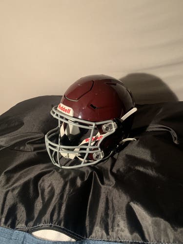 Used Medium Riddell SpeedFlex Helmet Maroon