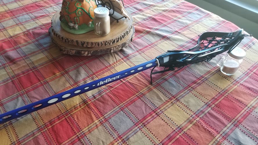 Womens Under Armour Glory Lacrosse Head/Complete stick. Rail Pocket Elite